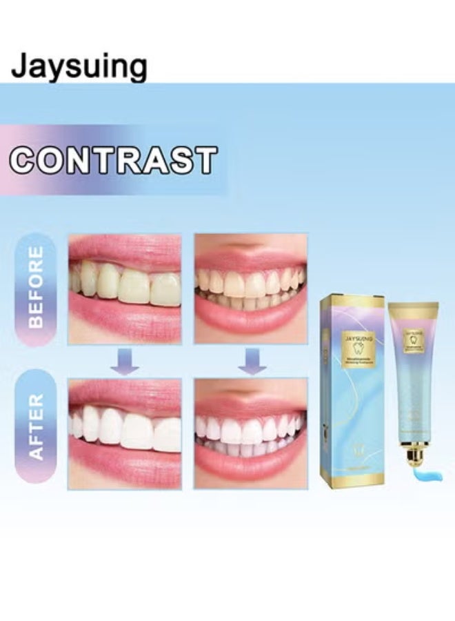 Jaysuing Niacinamide Whitening Toothpaste, Niacinamide Intensive Whitening Toothpaste, Deep Cleaning Care Toothpaste, Fresh Breath (100g) - Image 5